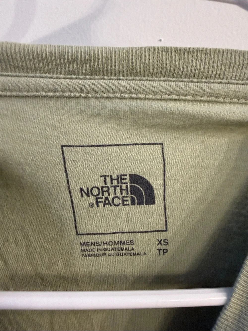The North Face light Olive Green Logo Tee with Dark Logo